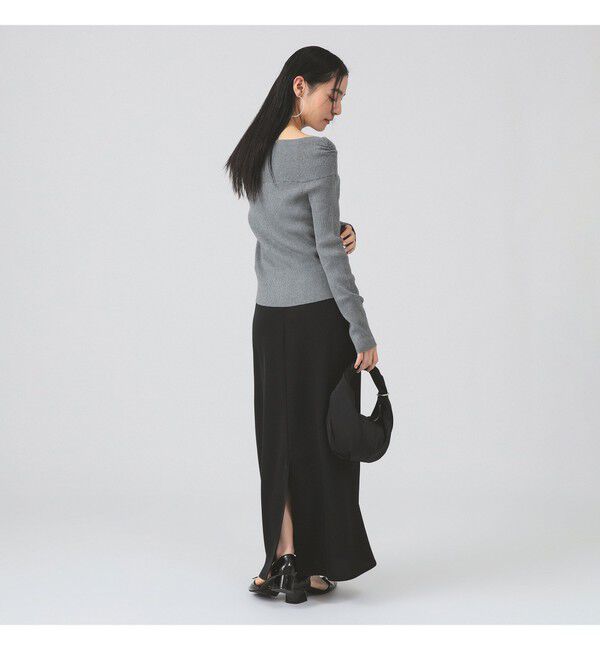 Ray BEAMS 「リブ オフショルダー ニット」|ニット・セーター|