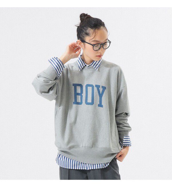 BEAMSBOY「【別注】Champion / ボーイ リバースウィーブ(R) クルー」|Tシャツ・カットソー|