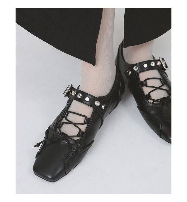 Ray BEAMS 「Casselini / レースアップ スニーカー」|スニーカー|BLACK