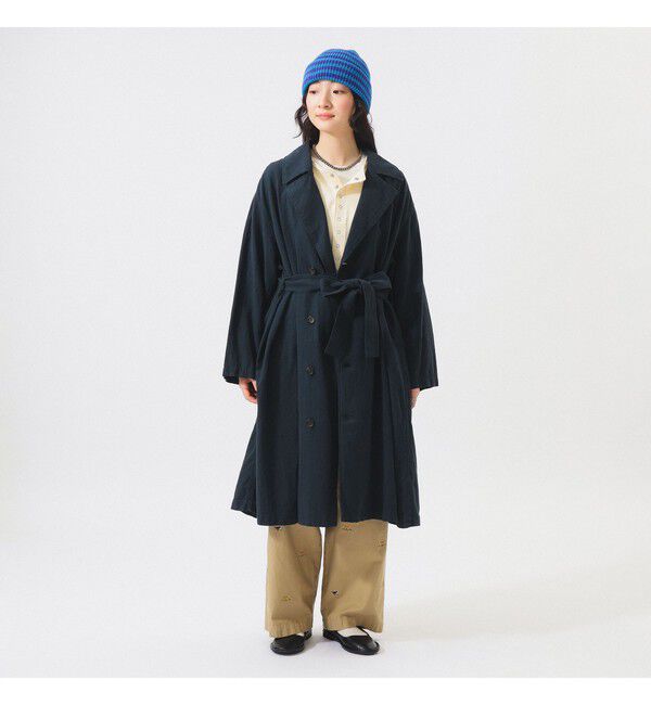 BEAMSBOY「コットン リネン ビッグ コート」|ダッフルコート|