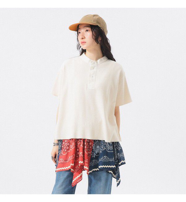 BEAMSBOY「カットオフ ヘンリーネック T」|Tシャツ・カットソー|NATURAL