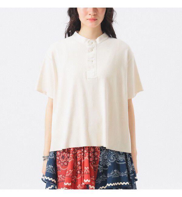 BEAMSBOY「カットオフ ヘンリーネック T」|Tシャツ・カットソー|