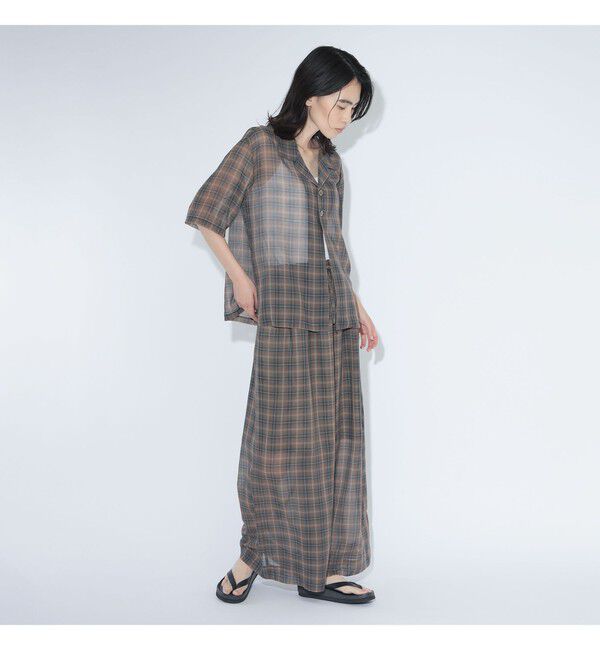 BEAMSBOY「maturely / ボイル チェック ワイド イージー」|チノ|