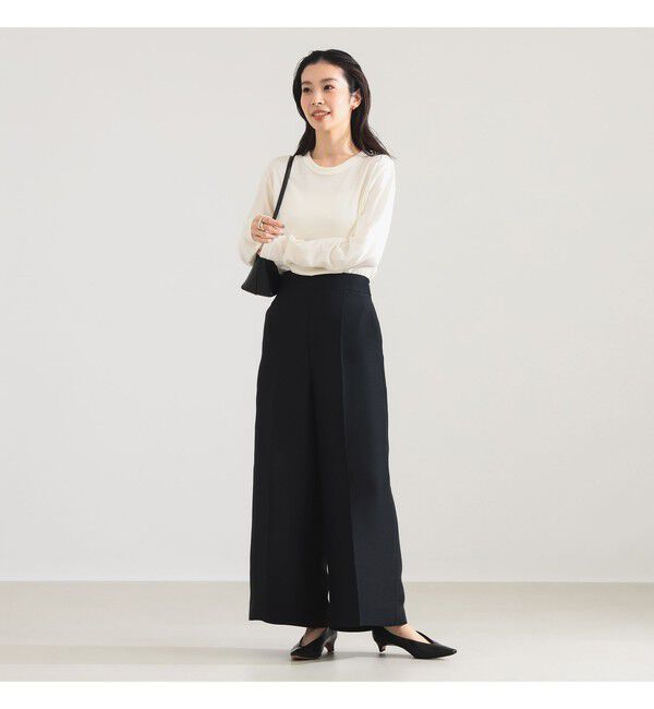 Demi-Luxe BEAMS 「ワイド シルエット パンツ」|チノ|