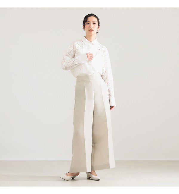 Demi-Luxe BEAMS 「ワイド シルエット パンツ」|チノ|