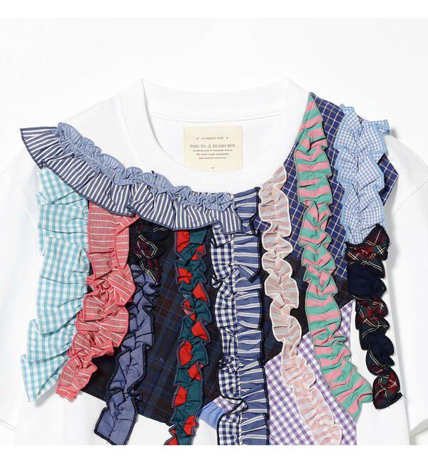 BEAMSBOY「【別注】TORI-TO / 縦フリル Ｔシャツ」|Tシャツ・カットソー|