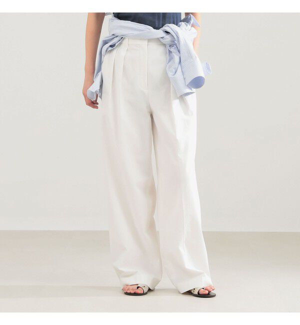 Demi-Luxe BEAMS 「AK+1 / インタック セミワイド パンツ」|チノ|