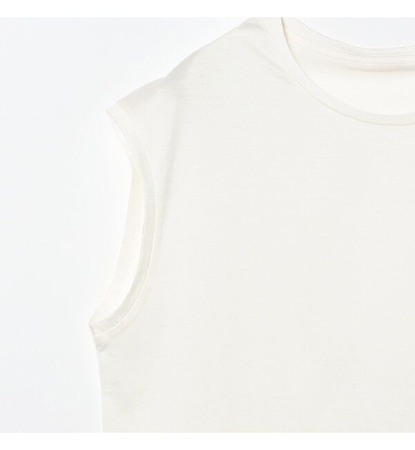 Demi-Luxe BEAMS 「コットン シルク フレンチスリーブ Tシャツ」|Tシャツ・カットソー|