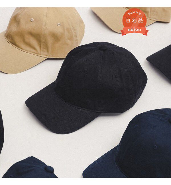 BEAMS「BEAMS / ベーシック ベースボール キャップ」|ハット|BLACK