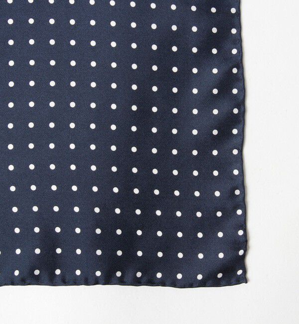 BEAMS PLUS「BEAMS PLUS / Pocket Chief Silk Dot」|ハンカチ|