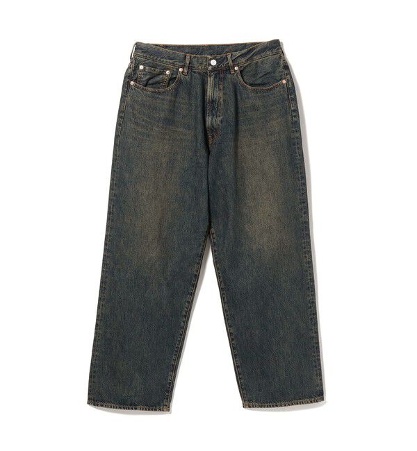 BEAMS「ワイドストレート デニムパンツ」|デニム|DUSTY_INDIGO1