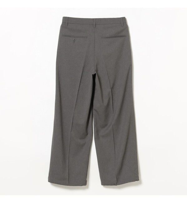 BEAMS「ワイドストレート 2プリーツ  スラックス」|チノ|