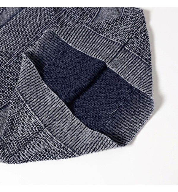 BEAMS「ワイドフィット フェード コットン クルーネック」|ニット・セーター|