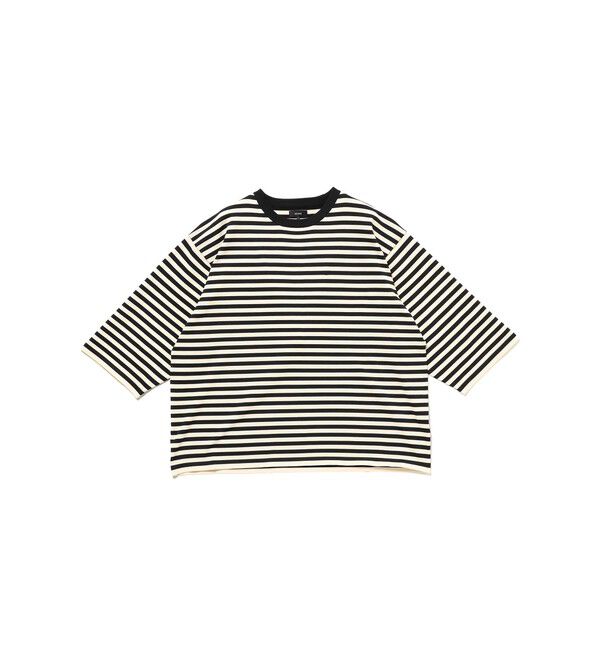 BEAMS「ショート ニット Tシャツ 【ワイドショートフィット】」|ニット・セーター|