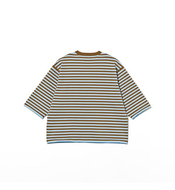 BEAMS「ショート ニット Tシャツ 【ワイドショートフィット】」|ニット・セーター|