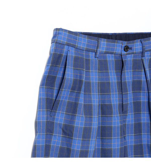 BEAMS「タータンチェック ショートパンツ【ワイドストレートフィット】」|その他|