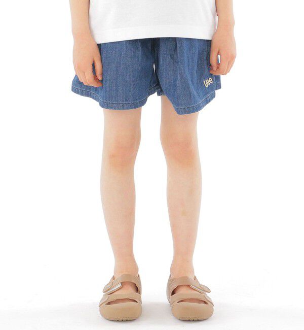 SHIPS KIDS「Lee:100～140cm / コットン デニム キュロット」|キュロット|ブルー