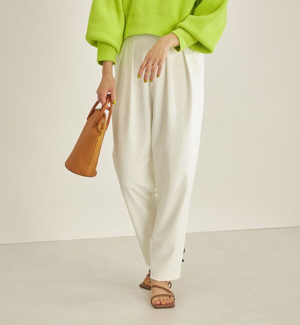 SHIPS for women「〈手洗い可能〉2タック ジョーゼット テーパード パンツ ◇ 」|その他|