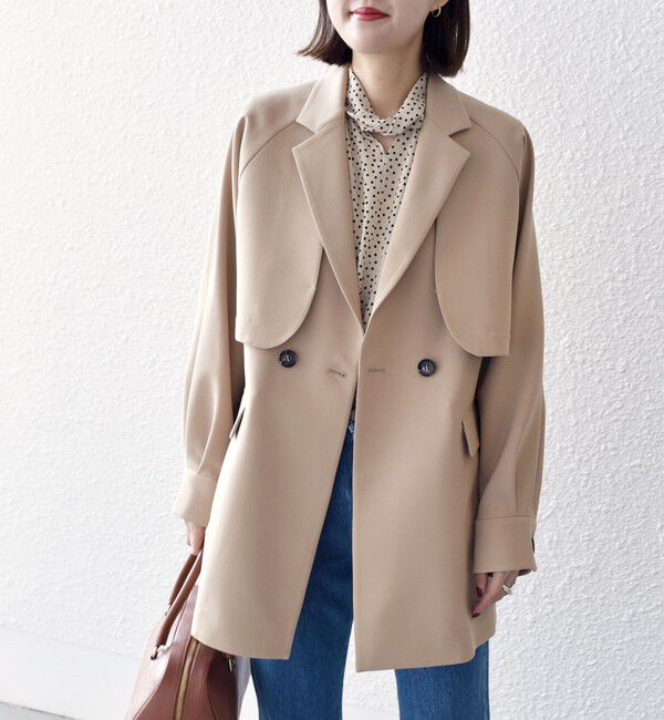 SHIPS for women「*〈手洗い可能〉3WAY（ジレ・ボレロ）スプリングコート ◇」|その他|