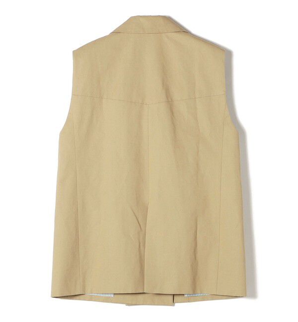 SHIPS for women「綿麻 カルゼ ダブルブレスト ジレ ◇」|ベスト・ジレ|