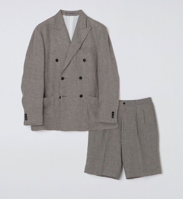 SHIPS「BATEAUX DE SHIPS: リネン ツイル ダブルブレスト ジャケット」|テーラードジャケット|