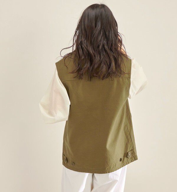 SHIPS for women「Odub:〈洗濯機可能〉ミリタリー ジレ◇」|ベスト・ジレ|