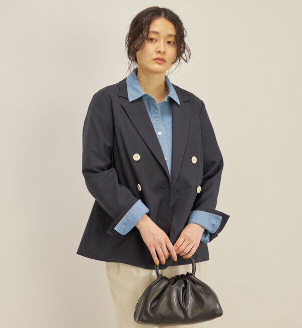 SHIPS for women「コットン リネン オックス ダブル ジャケット」|その他|