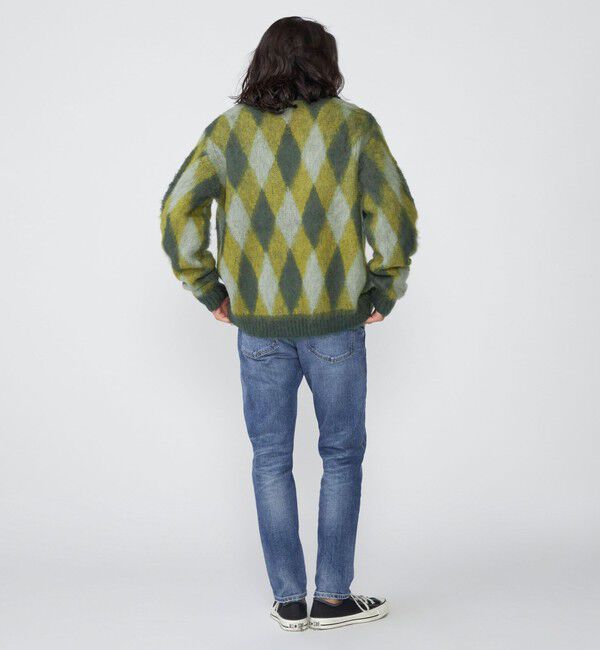 SHIPS「SHIPS: モヘヤ アーガイル Vネック ニット カーディガン」|カーディガン|