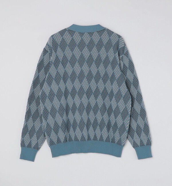 SHIPS「SHIPS: 〈手洗い可能〉ジオメトリック ジャカード カーディガン」|カーディガン|