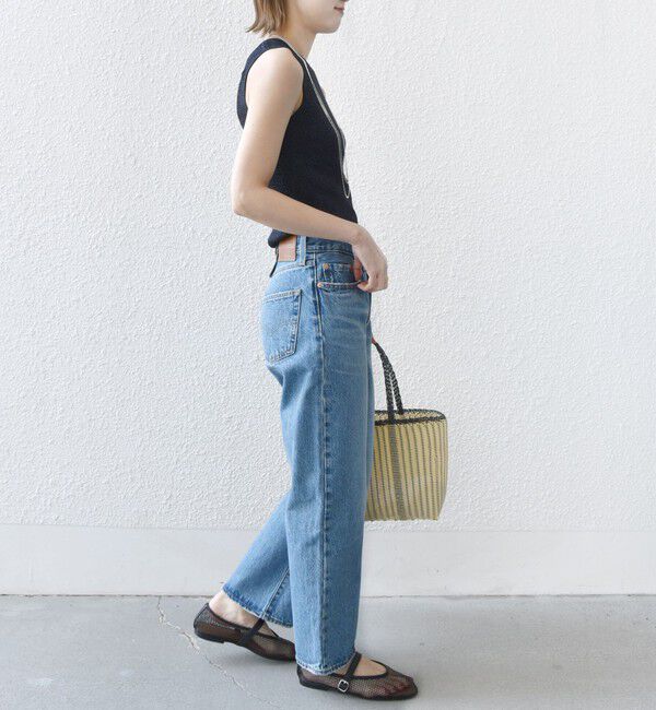 SHIPS for women「〈手洗い可能〉ラメ ノースリーブ ニット」|ニット・セーター|