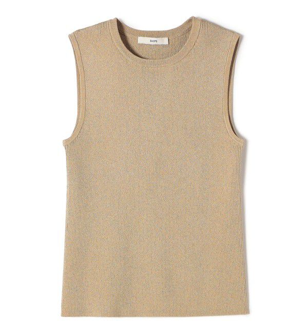 SHIPS for women「〈手洗い可能〉ラメ ノースリーブ ニット」|ニット・セーター|