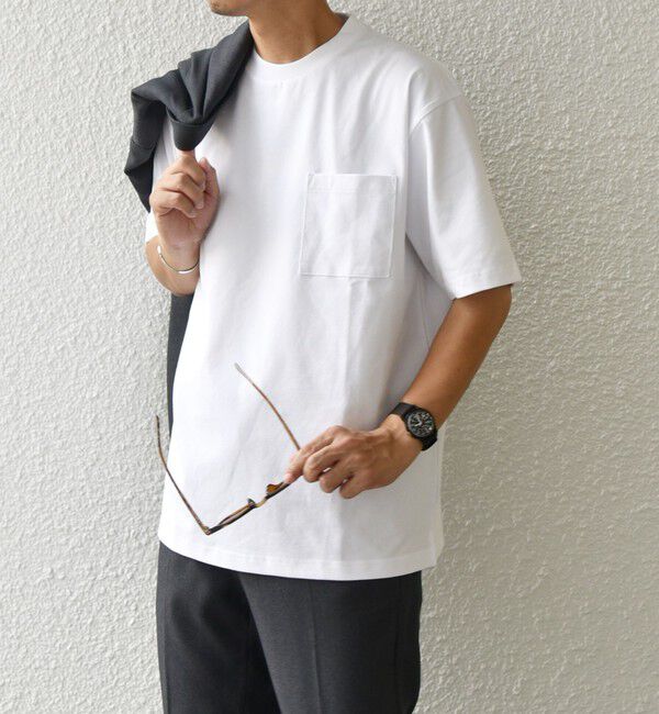 SHIPS any「SHIPS any:〈接触冷感/遮熱/UVカット機能等〉サマーファンクション ポケット Tシャツ 26SS◇」|Tシャツ・カットソー|