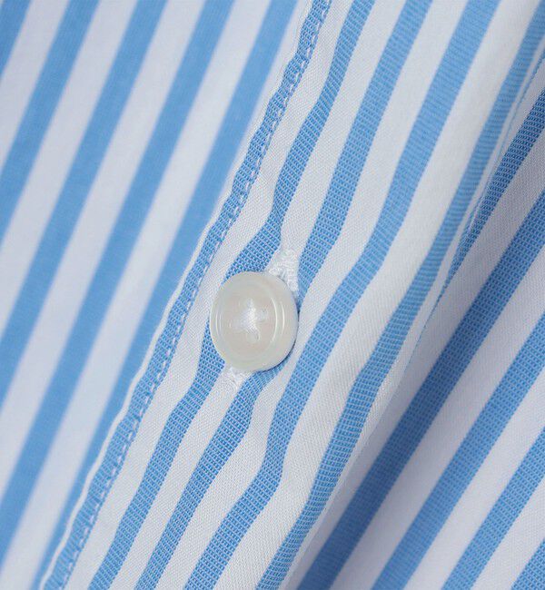 SHIPS any「SHIPS any: ブルーパレット ストライプ / ハケメ リラックス レギュラーカラー シャツ◇」|シャツ・ブラウス|