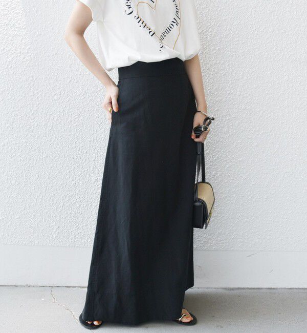 SHIPS for women「〈手洗い可能〉麻混 フレア マキシ スカート 」|スカート|
