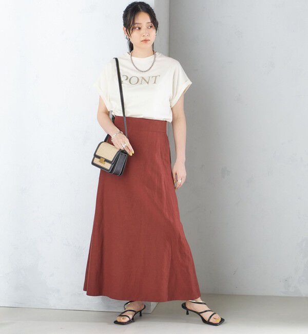SHIPS for women「〈手洗い可能〉麻混 フレア マキシ スカート 」|スカート|