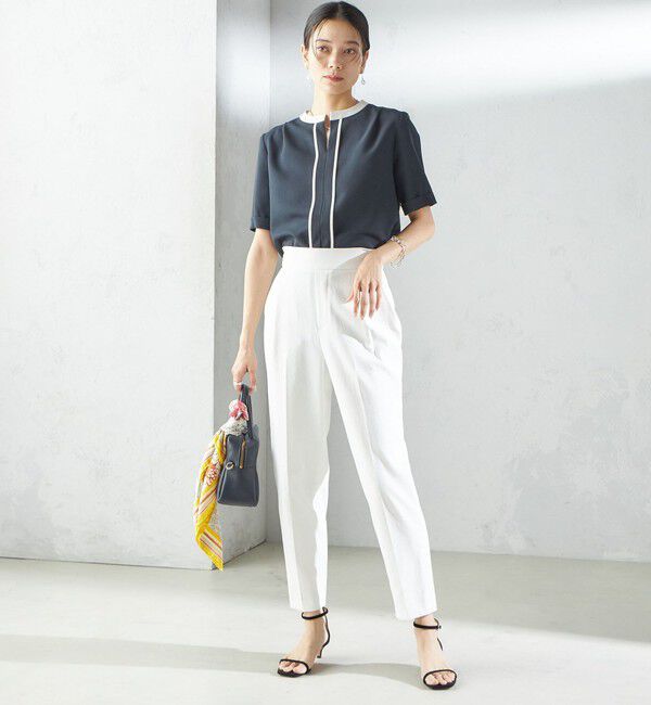 SHIPS for women「〈手洗い可能／UVカット〉ドライ オックス テーパード パンツ」|その他|