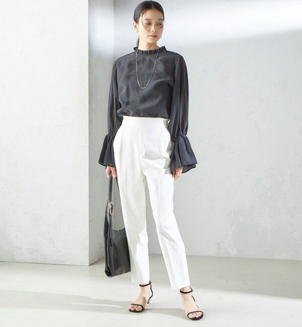 SHIPS for women「〈手洗い可能／UVカット〉ドライ オックス テーパード パンツ」|その他|