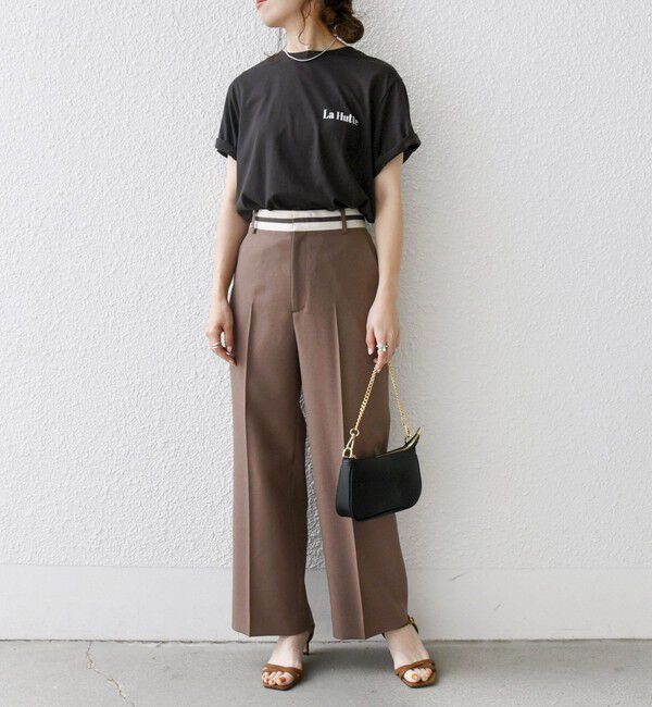 SHIPS any「SHIPS any:〈洗濯機可能〉オックス ウエスト ライン パンツ」|その他|