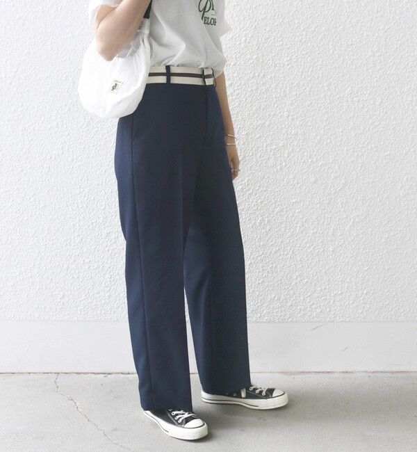 SHIPS any「SHIPS any:〈洗濯機可能〉オックス ウエスト ライン パンツ」|その他|