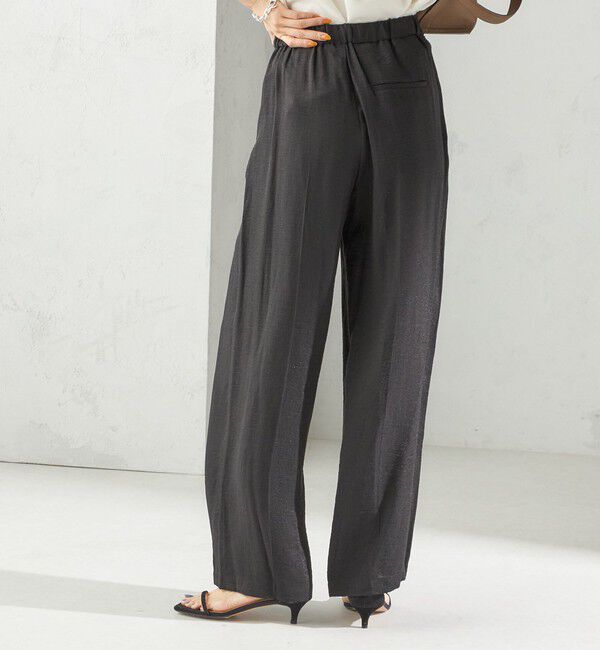 SHIPS for women「〈手洗い可能〉麻混 タック ワイド パンツ」|その他|