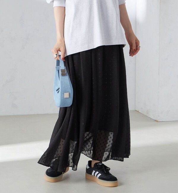 SHIPS for women「〈手洗い可能〉レオパード / 無地 ギャザー スカート」|スカート|