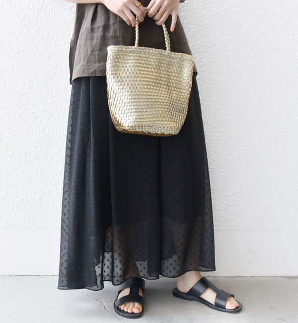 SHIPS for women「〈手洗い可能〉レオパード / 無地 ギャザー スカート」|スカート|