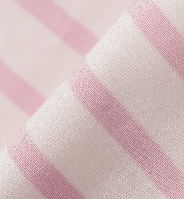 SHIPS for women「〈手洗い可能〉オーガニック 綿 ボーダー ショート スリーブ」|Tシャツ・カットソー|