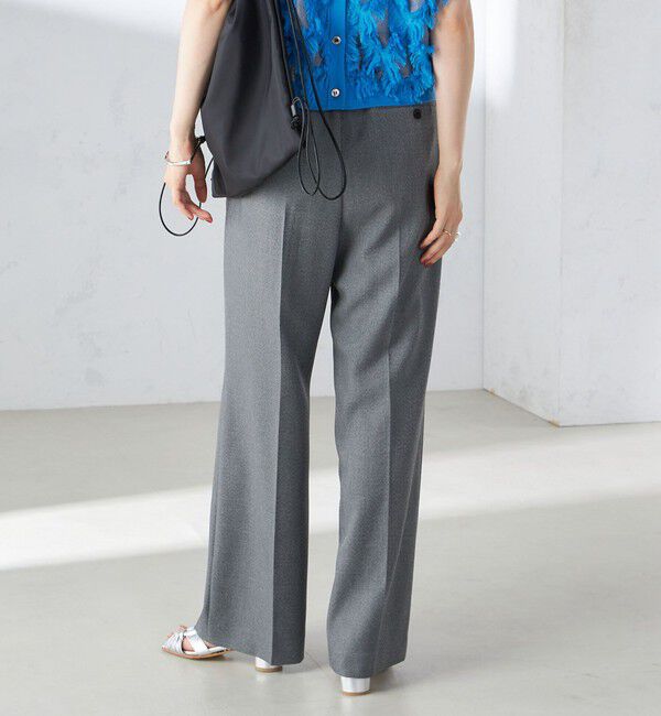 SHIPS for women「〈手洗い可能〉シャーク ツイード タック パンツ」|その他|