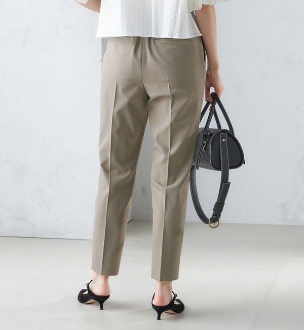 SHIPS for women「〈手洗い可能〉ツイル ストレッチ パンツ（セットアップ対応）」|スラックス|