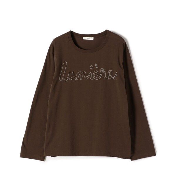 SHIPS for women「【WEB限定】バリエーション ロゴ プリント ロングスリーブ TEE」|Tシャツ・カットソー|