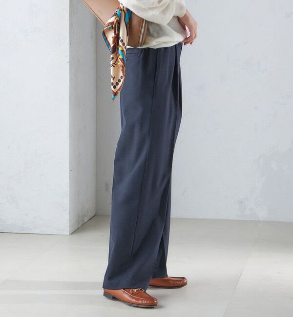 SHIPS for women「〈手洗い可能〉両面起毛 ストレート パンツ」|その他|