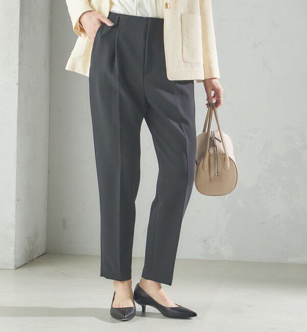 SHIPS for women「〈手洗い可能〉タック テーパード パンツ（セットアップ対応）」|その他|