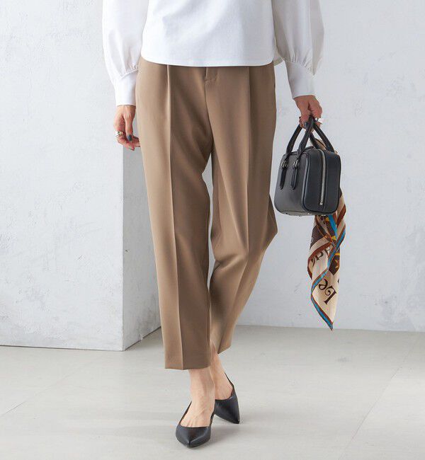 SHIPS for women「〈手洗い可能〉タック テーパード パンツ（セットアップ対応）」|その他|