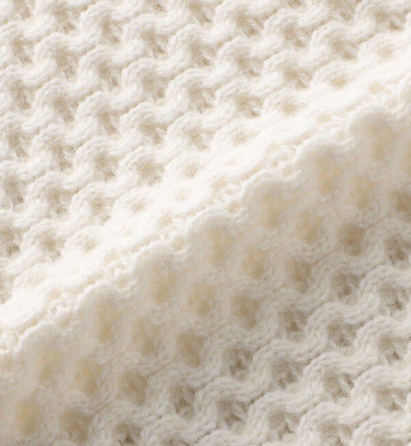 SHIPS for women「【WEB限定】袖 フリル チルデン ケーブル ライン カーディガン」|カーディガン|